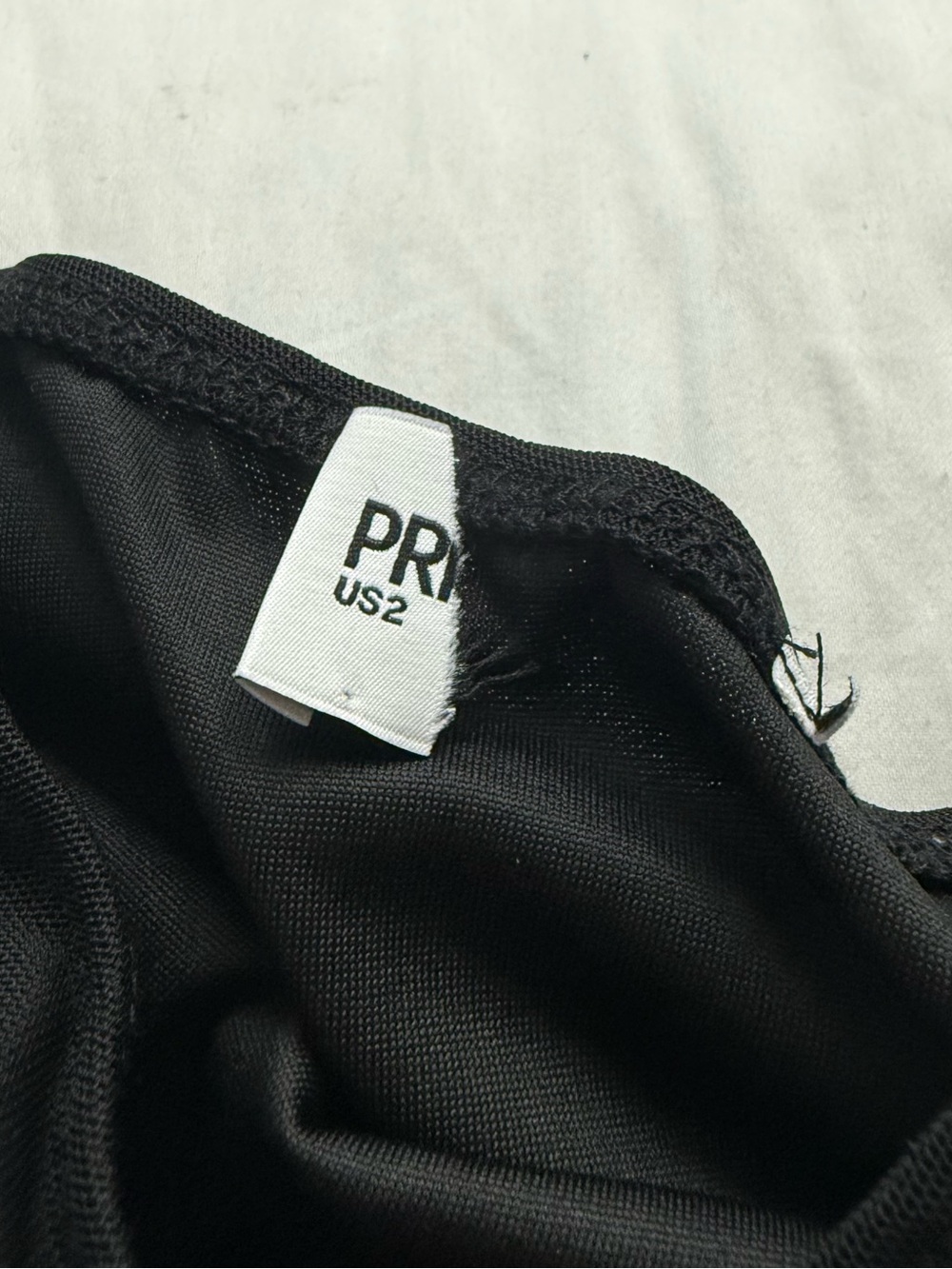 Strapless Black Mesh Maxi Dress - Picture 3 of 3